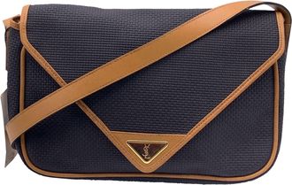 Saint Laurent Yves Saint Laurent Vintage Stoffen Schoudertas