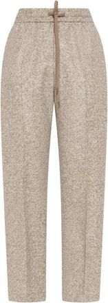 Seventy Pantaloni in Feltro Effetto Lana - - Trousers - Donna - Beige - S