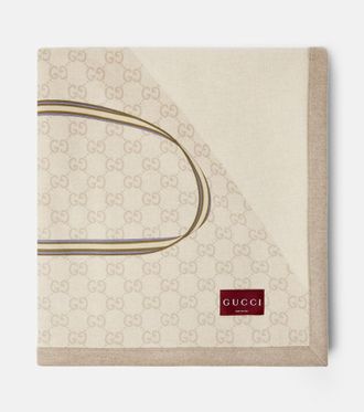 Gucci GG printed wool blanket