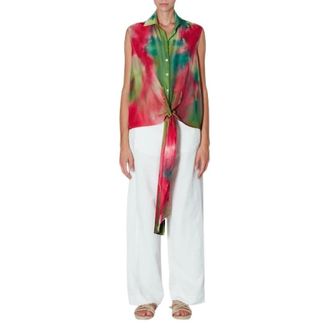 Roberto Collina Morbida camicia fantasia tinta a mano - - Tops - Donna - Multicolore - S
