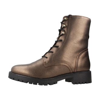 Geox Hoara Veterboots - Dames - Schoenen - Bruin - Maat: 39 EU Leer