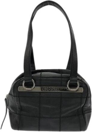 Chanel Pre-owned Caviar Skin Shoulder Bag - Dames - Vintage Handtas - Zwart - ONE Size - Leer - Vintage