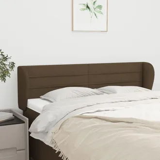 vidaXL Cabecero De Tela Gris Oscuro 147x23x78/88 Cm Vidaxl