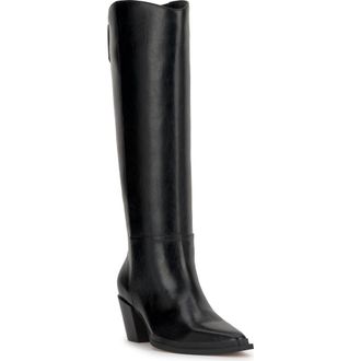 Jessica Simpson Hemmia Pointed Toe Knee High Boot in Black at Nordstrom Rack, Size 6.5