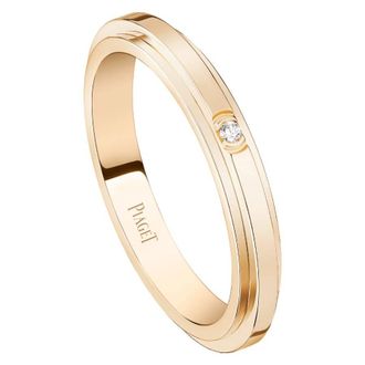 Piaget Possession 18k Rose Gold Diamond Ring, Size 52