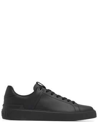 スニーカー BALMAIN Men Sneakers BM1VJ309KNSC0PA Black B-Court trainers in calfskin - Men | BALMAIN