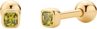 Made by Mary Cubic Zirconia Birthstone Stud Earrings in Gold Vermeil/August at Nordstrom