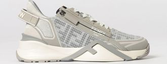Fendi Sneakers Flow Fendi in tessuto jacquard e camoscio