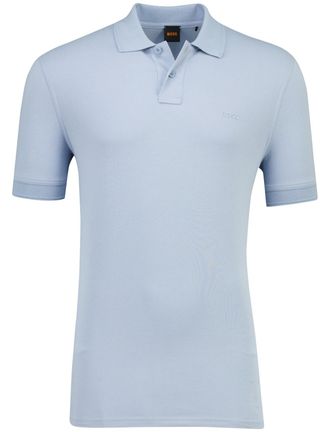HUGO BOSS polo lichtblauw korte mouw Boss Orange Prime