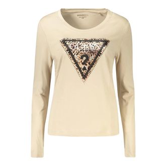 Guess Camiseta de manga larga - Tops - Mujer - Beige - 2XL