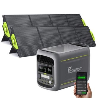 OEM Central El&eacute;ctrica Port&aacute;til - Fossibot - F1800 - 1024w De Salida - 1800w De Pico - 2&times;200w Paneles