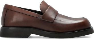 Jimmy Choo London Schoenen, Heren, Bruin, 42 1/2 EU, Leer, Buff Loafer