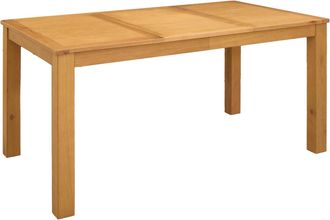 vidaXL Mesa De Comedor 150 X 85 X 75 Cm Madera De Roble S&oacute;lido Natural Vidaxl