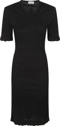 Jil Sander Jil Sander Jurken - Dames - Jurken - Zwart - Maat: XL
