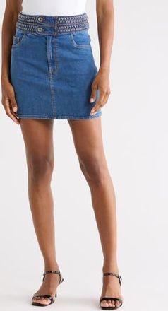 Derek Lam Stella Braided Denim Miniskirt in Pacific at Nordstrom Rack, Size 23