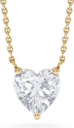The Diamond Store Wanderlust Floating Heart Cut Lab Diamond Solitaire Necklace 1.50ct H/SI in 9K Gold