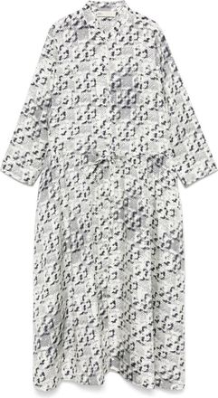 Tory Burch Off White Silk Midi Dress