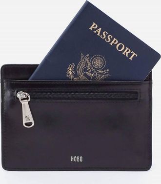 Hobo Euro Slide Card Case In Black