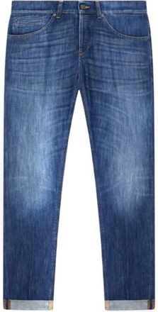 Dondup George Jeans - Heren - Slim Fit Jeans - Blauw - W32 - Katoen - Jeans