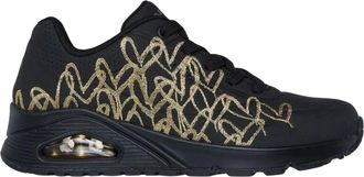 Skechers Golden Heart Sneakers - Dames - Sneakers - Zwart - 35 EU - Schoenen
