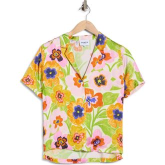 FRNCH Chelly Woven Shirt in Spicy Garden Creme at Nordstrom Rack, Size X-Small