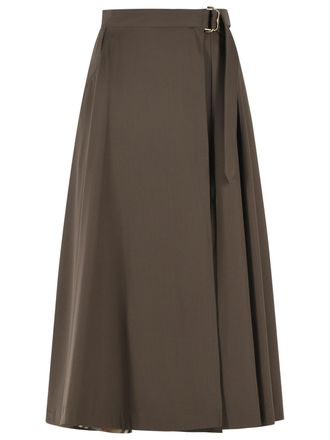 Burberry Belina groene wollen rok