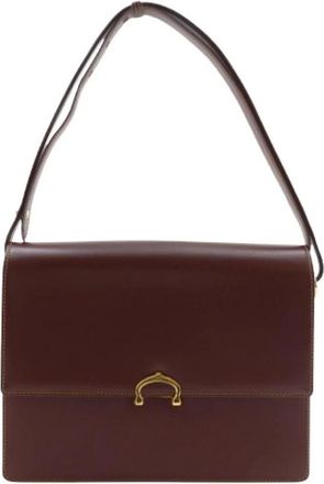 Cartier Pre-owned Shoulder Bags, female, Red, Size: ONE SIZE Pre-owned Must Line Calf 2way Shoulder Bag