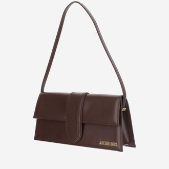 Jacquemus Womens Shoulder Bag Le Bambino Long Brown Leather