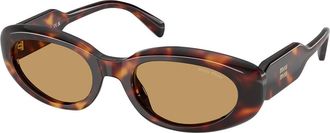 Miu Miu MUC01S 27L10Y Womens Sunglasses Tortoiseshell Size 53