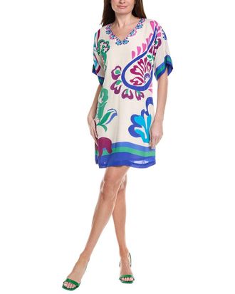 Johnny Was Tate Silk-Blend Shift Dress