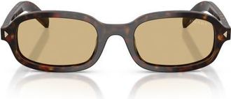 Prada 52mm Oval Sunglasses in Root Tortoise/light Brown at Nordstrom
