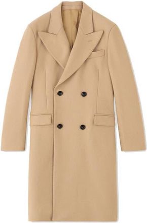 Fortela Ernesto Double-Breasted Wool Coat in Camel at Nordstrom, Size 52 Eu