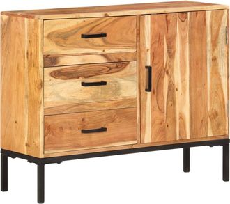 vidaXL Aparador De Madera Maciza De Acacia 88x30x73 Cm Vidaxl