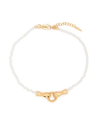 Missoma Harris Reed in Good Hands bracelet - White