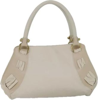 Ferragamo Pre-owned Handbags, female, White, Size: ONE SIZE Pre-owned Shoulder Bag