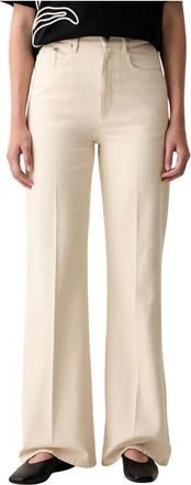A.P.C. Domino Jeans - Dames - Flared Jeans - Beige - W28 - Katoen - Jeans