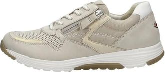 Gabor Rollingsoft Veterschoenen Laag - Dames - Sneakers - Beige - 36 1/2 EU - Schoenen