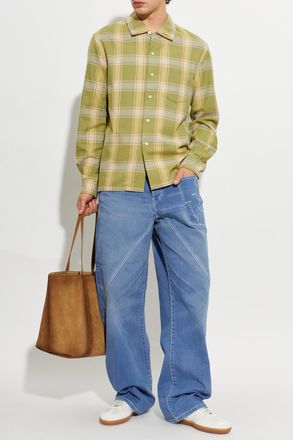 J.W.Anderson Shirt With Pocket, Mens, Green
