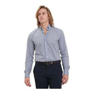 Traiano Camisa Radical con Botones - Shirts - Hombre - Azul - L