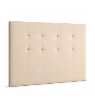 Home Heavenly Cabecero cama en tela beige cama doble 150 cm