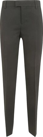 Ami Zwarte Cigarettebroek - Dames - Slim Fit Broeken - Grijs - XS - Wol - Broeken