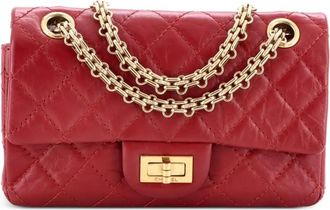 Chanel Borsa a tracolla 224 Reissue 2.55 in pelle di vitello trapuntata con battente - Rosso