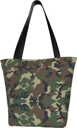 AOOEDM Camo Tote Bag Women Capacity Shoulder Grocery Shopping Bags