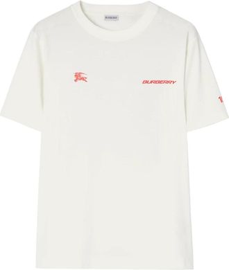 Burberry T-shirt - Heren - T-shirts - Wit - XL - Katoen - Tops