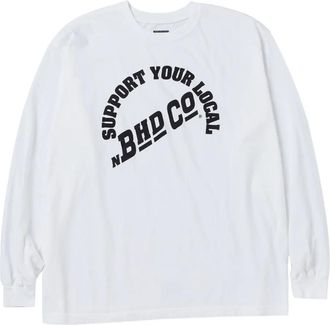 Neighborhood T-shirt a maniche lunghe - Bianco