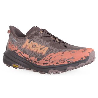 Hoka One One Hoka Speedgoat 6 GTX Textile Womens Running Trainers - Smoky Quartz Quartzite - Size:UK 4.5