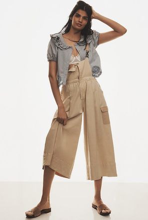 Pilcro Wide-Leg Crop Jumpsuit