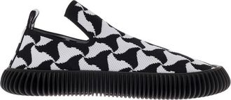 Bottega Veneta BlackWhite Slip On Sneakers