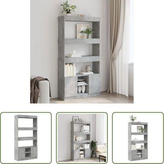 vidaXL vidaXL Credenza per soggiorno - Credenza Grigio Cemento 92x33x180 cm in Legno Multistrato