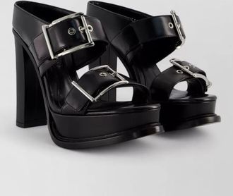 Alexander McQueen leather platform sandals